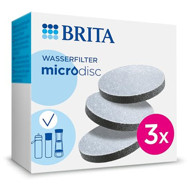 BRITA Wasserfilter MicroDisc 3er-Pack – Ersatz-Filter für alle BRITA Karaffen & BRITA Wasserflaschen mit Filter, reduziert PFAS, Chlor, Mikropartikel, andere geschmacksstörende Stoffe im Trinkwasser im Sale